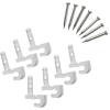 ClosetMaid 1770 Back Wall Clips for Drywall, 48 Pack, 48-Pack, White(7-Pack)