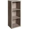 ClosetMaid 6 Cube Storage Shelf Organizer Bookshelf with Back Panel, Easy Assembly, Wood, White Finish(Weathered Gray)