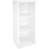 ClosetMaid 6 Cube Storage Shelf Organizer Bookshelf with Back Panel, Easy Assembly, Wood, White Finish(White)