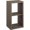 ClosetMaid 6 Cube Storage Shelf Organizer Bookshelf with Open Back, Vertical or Horizontal, Easy Assembly, Wood, White Finish(Graphite Gray)
