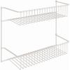 ClosetMaid 8033 4-Tier Wall Rack, 18-Inch Wide, White(12-Inch Wide)