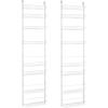 ClosetMaid Adjustable Organizer Rack with Baskets Wall or Over Door Mount, for Kitchen, Pantry, Utility Room, Closet, 18 in. W, White Finish, Pack of 2