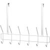 ClosetMaid Hanging Bar Valet Rod for Wall or Door Mount Installation, Hardware Included, Folding Design, Durable Steel, White(Utility Hook)