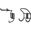 ClosetMaid MaxLoad 2-Pack Garage Hooks & Hangers Wall Mount Heavy Duty Storage for Cords, Hoses, Power Equipment, Black(2 Pack)