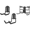 ClosetMaid MaxLoad 2-Pack Garage Hooks & Hangers Wall Mount Heavy Duty Storage for Cords, Hoses, Power Equipment, Black(3 Pack)