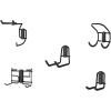 ClosetMaid MaxLoad 2-Pack Garage Hooks & Hangers Wall Mount Heavy Duty Storage for Cords, Hoses, Power Equipment, Black(5 Pack)
