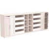 ClosetMaid Modular Storage 106.97-inch W 8-Drawer 18-Shelf Entertainment System with Doors, White(White)