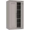 ClosetMaid Modular Storage 21.38-inch W 12-Shelf Cubby Storage Cabinet with Doors, Smoky Taupe(Smoky Taupe)