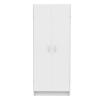 ClosetMaid Pantry Cabinet Cupboard with 2 Doors, Adjustable Shelves, Standing, Storage for Kitchen, Laundry or Utility Room, White(White)