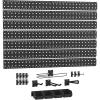 ClosetMaid ProGarage Slatwall Hang Track Kit, 42 in. W with Peg Board Hooks, Hangers, Parts Bins, Paper Towel Holder, Garage Organizer System, Black(42-Inch)