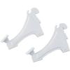 ClosetMaid ShelfTrack 2-Pack Shoe Shelf Brackets for Wire Shelving, Compatible with 12 in. Shelves, Add On Angle Shoe Storage, 3 in. , White(3 Inch)