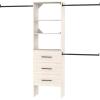 ClosetMaid SuiteSymphony 25-Inch Closet System Tower with (3) Drawers, and (2) Shelves, White Timber