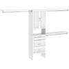 ClosetMaid SuiteSymphony Closet Organizer with Shelves, 2 Doors, 4 Drawers, 25-Inch-Pure White