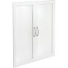 ClosetMaid SuiteSymphony Wood Closet Door Set Pair, Add On Accessory, Shaker Style, For Storage, Clothes, For 25 in. Units, Pure White/Satin Nickel(Pure White)