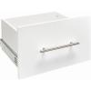 ClosetMaid SuiteSymphony Wood Closet Drawer, Add On Accessory, Modern Style, For Storage, Closet, Clothes, 16” x 10” Size for 16 in. Units, Pure White/Satin Nickel(Pure White)