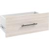 ClosetMaid SuiteSymphony Wood Closet Drawer, Add On Accessory, Modern Style, For Storage, Closet, Clothes, 25” x 10” Size for 25 in. Units, Pure White/Satin Nickel(White Timber)
