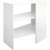 ClosetMaid SuiteSymphony Wood Corner Shelf Unit, 2 Shelves, Adjustable, Stacking, For Storage, Closet, Clothes, Shoes, Décor, Pure White, 41.13″ X 19.63″ X 31.75″ Corner Unit(Pure White)