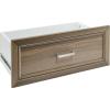 ClosetMaid SuiteSymphony Wood Drawer, Add On Accessory Shaker Style, for Storage, Closet, Clothes, 25″ X 10″, Pure White(Natural Gray)