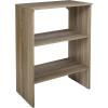 ClosetMaid SuiteSymphony Wood Shelf Unit, 2 Shelves, Adjustable, For Storage, Closet, Clothes, Shoes, Décor, TV, Books, Natural Gray(Natural Gray)