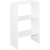 ClosetMaid SuiteSymphony Wood Shelf Unit, 2 Shelves, Adjustable, For Storage, Closet, Clothes, Shoes, Décor, TV, Books, Natural Gray(Pure White)