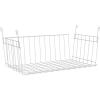 ClosetMaid Wire Hanging Shelf Basket for Storage, Organization in Closet or Pantry, No Assembly or Installation, Durable, 10.68″D x 18.39″W x 7.99″H, White(Item Container)