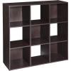 Closetmaid Decorative Home Stackable 6 Cube Cubeicals Organizer Storage Bookcase, with Hardware for Office, Home and Closet, White(Chocolate Finish)