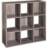 Closetmaid Decorative Home Stackable 6 Cube Cubeicals Organizer Storage Bookcase, with Hardware for Office, Home and Closet, White(Natural Gray Finish)