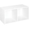 Closetmaid Decorative Home Stackable 6 Cube Cubeicals Organizer Storage Bookcase, with Hardware for Office, Home and Closet, White(White)