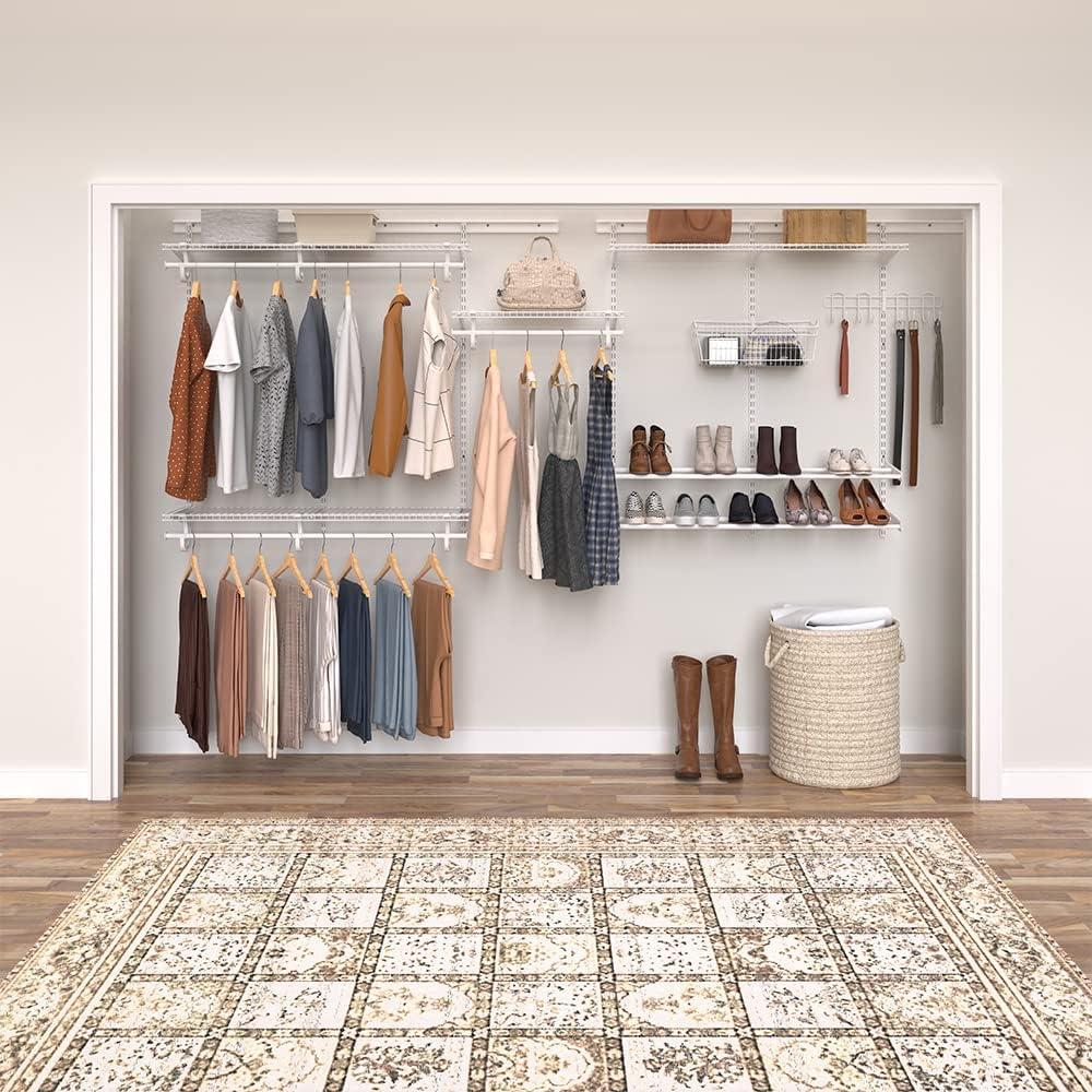 imageClosetMaid 28440 ShelfTrack Expandable Shoe Rack 24quot x 42quot WhiteWhite