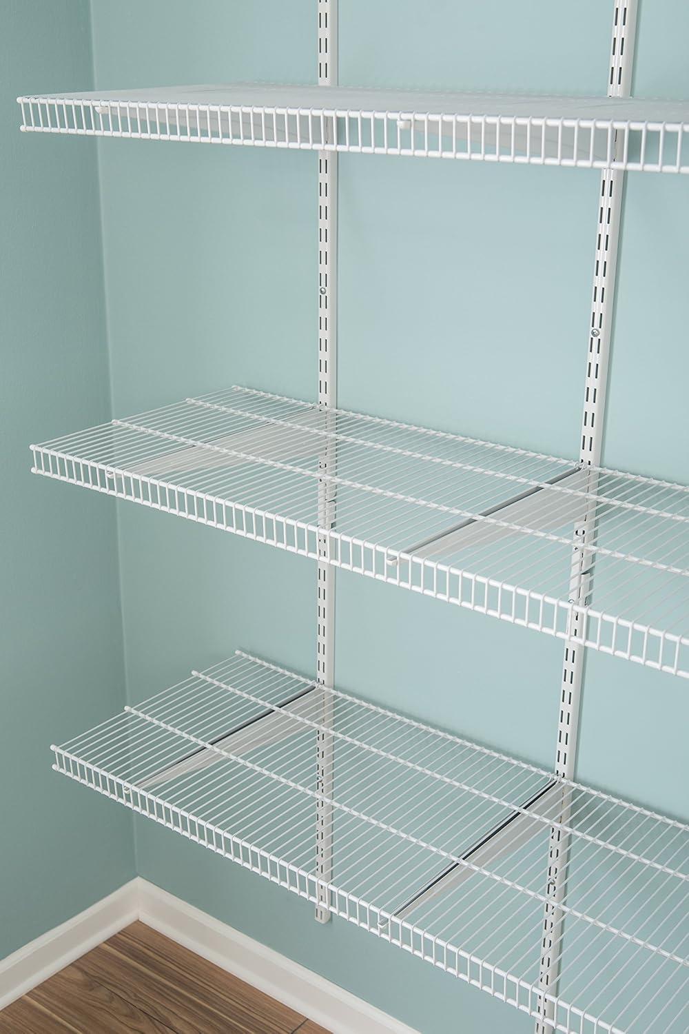 imageClosetMaid 2845 ShelfTrack 4ft Pantry Organizer Kit WhiteWhite