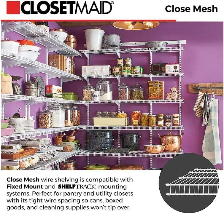 imageClosetMaid 2853 ShelfTrack 12Inch Locking Shelf Bracket White Quantity 6