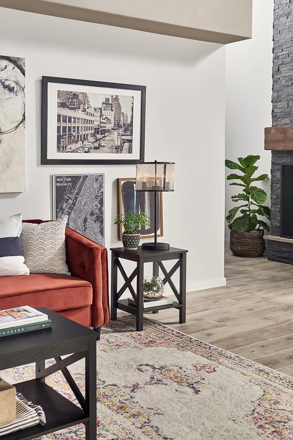 imageClosetMaid 3905 XFrame Design Side or End Table with Shelf Black Walnut WoodBlack Walnut