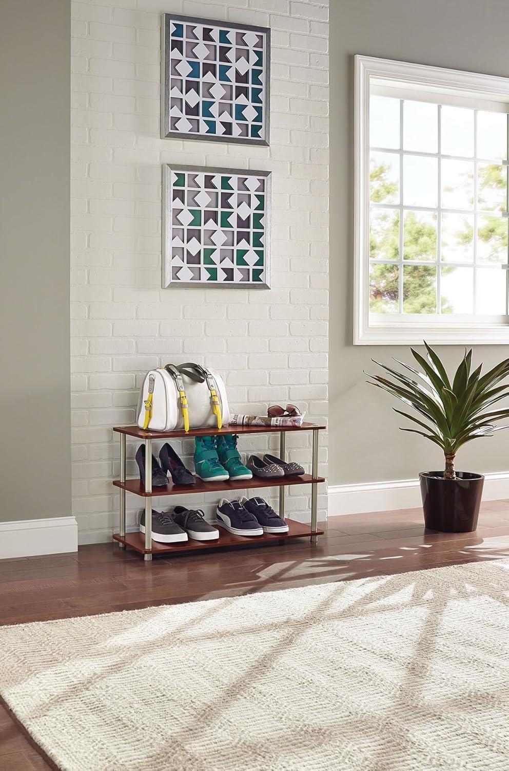 imageClosetMaid 5063 3Tier Shoe Organizer EspressoCherry