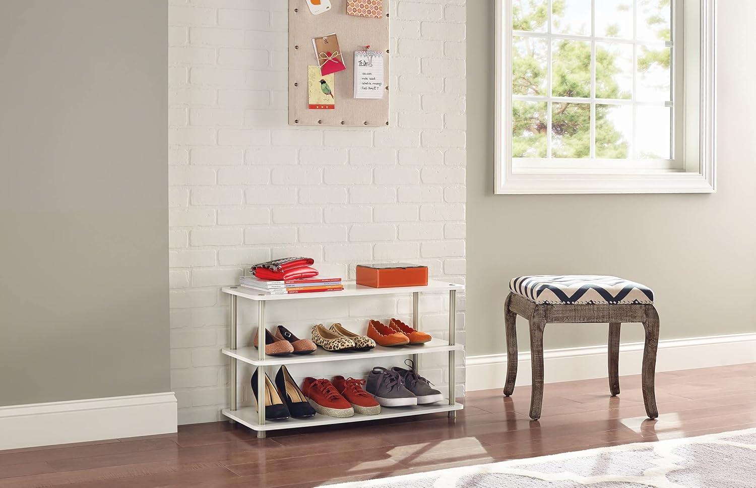 imageClosetMaid 5063 3Tier Shoe Organizer EspressoWhite