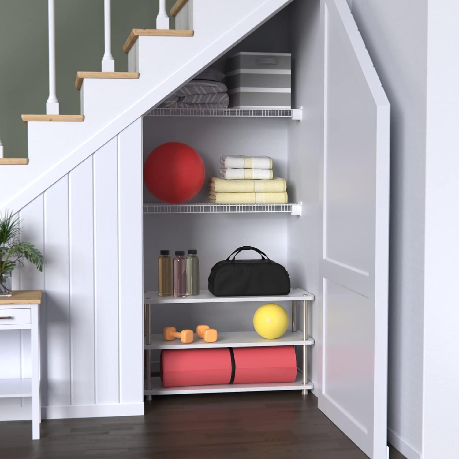 imageClosetMaid 5063 3Tier Shoe Organizer EspressoWhite