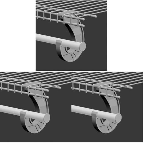 imageClosetMaid 2057 4Foot Hanging Bar for SuperSlide Shelves White4foot Pack of 3