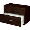 ClosetMaid 1306 Stackable 2 Drawer Horiztonal Organizer, Dark Cherry(Espresso)