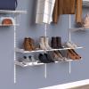 ClosetMaid 28440 ShelfTrack Expandable Shoe Rack, 24″ x 42″, White(White)