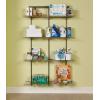ClosetMaid 2845 ShelfTrack 4ft. Pantry Organizer Kit, White(Nickel)