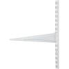 ClosetMaid 2853 ShelfTrack 12-Inch Locking Shelf Bracket, White, Quantity 6