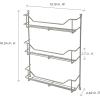 ClosetMaid 32103 Premium Three Shelf Spice Rack, Platinum