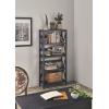 ClosetMaid 3955 X-Frame Design 5-Shelf Bookshelf or Bookcase, Black Walnut Wood