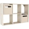 ClosetMaid 5430 Mini 6-Cube Desktop or Wall Mount Organizer, Bleached Walnut(Bleached Walnut)