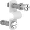 ClosetMaid 7561 Shelf Clips for Concrete Installation, 12-Pack , White