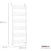 ClosetMaid 8040 18-Pair Over-the-Door Shoe Rack
