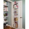 ClosetMaid Adjustable Organizer Rack with Baskets Wall or Over Door Mount, for Kitchen, Pantry, Utility Room, Closet, 18 in. W, White Finish, Inch(12-Inch)