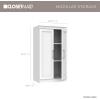 ClosetMaid Modular Storage 21.38-inch W 3-Shelf Storage Cabinet with Doors, Smoky Taupe(White)
