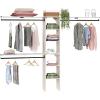 ClosetMaid SuiteSymphony 16-Inch Closet System Tower with (3) Hanging Rods, and (3) Top Shelves, White Timber