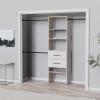 ClosetMaid SuiteSymphony 25-Inch Closet System Tower with (3) Hang Rods, and (2) Drawers, White Timber