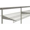 ClosetMaid SuperSlide Wire Shelf, 4 ft. W x 16 in. D, Ventilated Wire Wall Shelving, Nickel Finish, for Closet, Laundry or Pantry